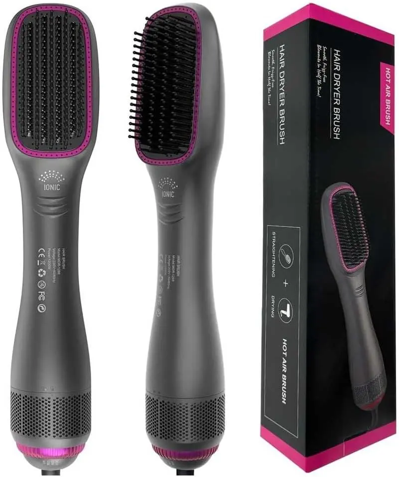 Hair Dryer Brush ，3 Heat, 2 Speed Settings One-Step Hair Dryer and Styler for All Hair Types