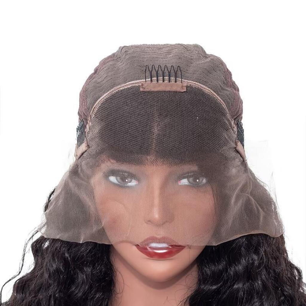 ISEE Straight 13*4 Transparent Lace Front Wigs Pre-Plucked Human Hair Wig in Natural Black Color #SpringStatements