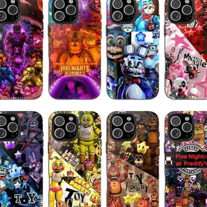 8 Styles 5 Nights at Freddy's Phone Case , Phone Accessories 2025 Y408 | Phone Case Compatible with iPhone 17 16 15 14 13 12 11 pro pro max & Samsung S25 S24 S23 S22 S21 Durable Protection Dual Layer Design Glossy 40G