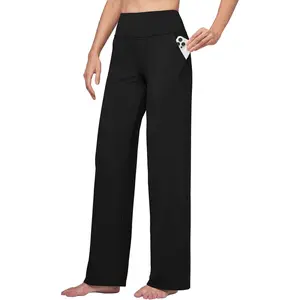 Willit Women's Yoga Pants Wide Leg Dress Work Pants Stretch Casual Pants Slacks with Pockets High Waist 28" 30" 32" Cotton Fabric Ultra-Soft Breathable Fabric Versatile for Work Yoga Casual Wear