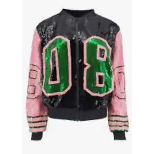 Pink and Green Sequin Jacket 08