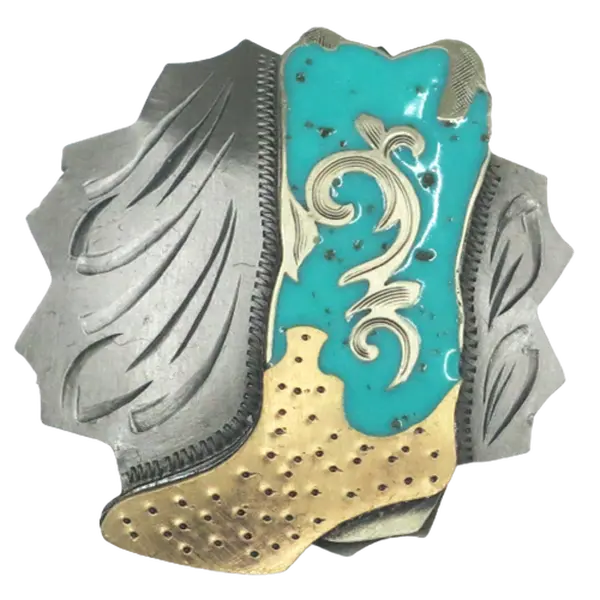 Augus Conchos Turquoise Cowboy Boot Concho 1 1/2 inch Chicago Screw