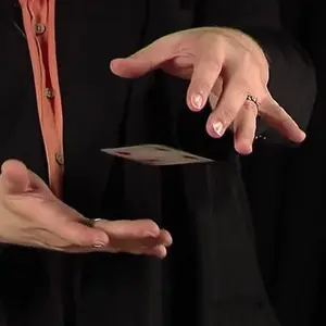 Fingertip Flying Card Magic – Floating Cards Rotation Trick for Close-Up & Street Magic Illusions