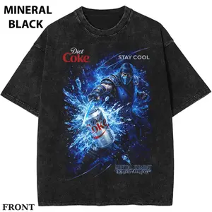 Mortal Kombat- Sub Zero Vintage Graphic Tee, Ice Ninja Gamer Shirt, Retro Fighting Game Graphic Tee, Cool Arcade Gaming Streetwear T-Shirt Womenswear Top