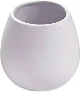 White Large Round Wall Planter - Vertical Gardening by Arcadia 6.2" tall