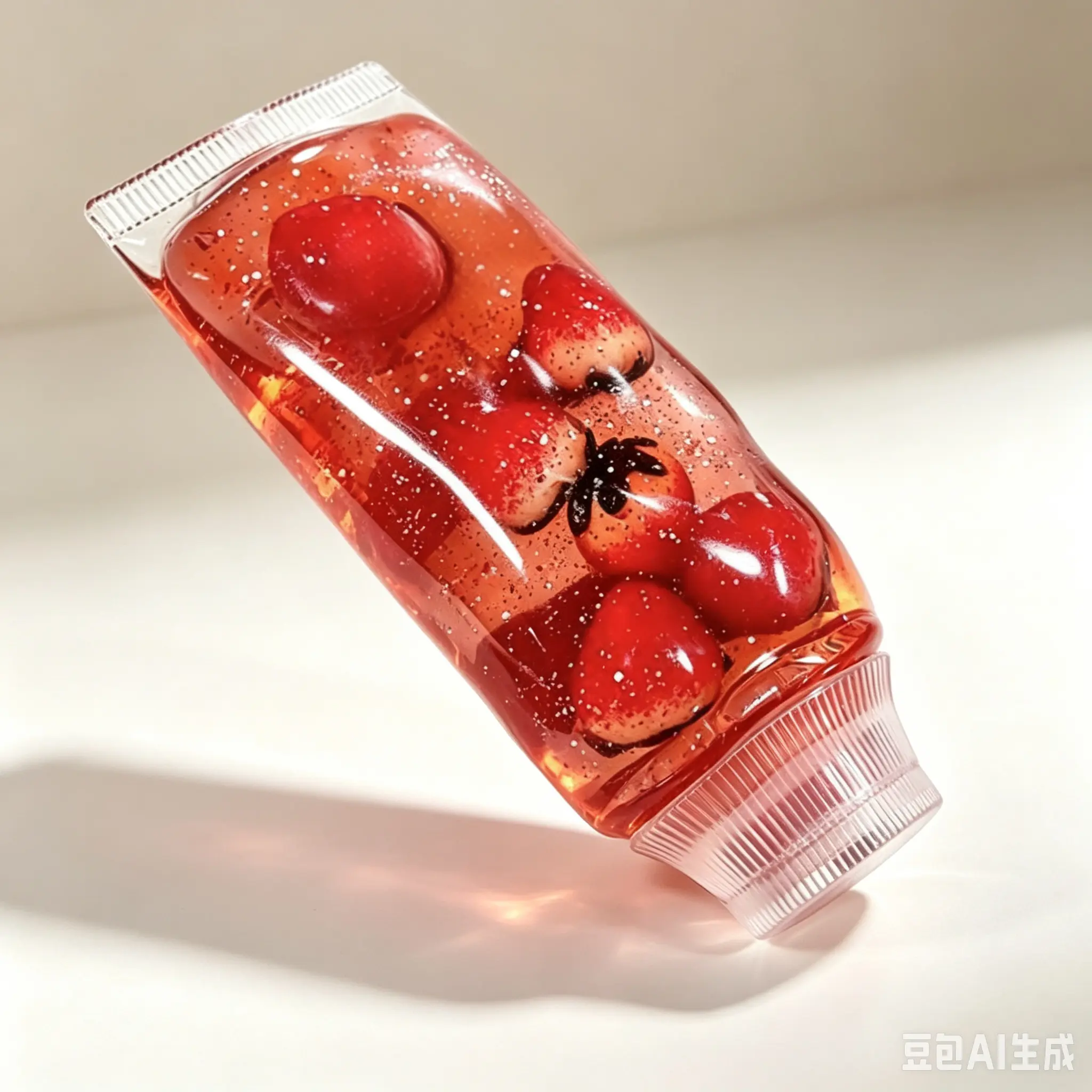 2 pack Jam Squishy 4-styles - Toothpaste Tube Clear Gel Squeeze Fidget Sensory Toys No Mess ASMR