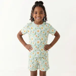 Bamboo Short Sleeve Two-Piece Set Daisy Dreams