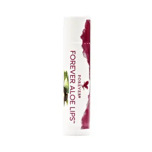 Forever Aloe Lips Powerful Soothing Moisture with Jojoba & Beeswax for Glossy Smooth Lips Vegetarian Friendly Gluten Free Lip Balm