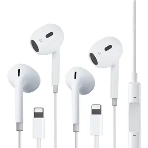 2 Pack Wired Headphones for ,Earbuds Earphones Built-in Microphone & Volume Control,Compatible with  14/13/12/11/XR/XS/X/8/7/Pro/Pro Max