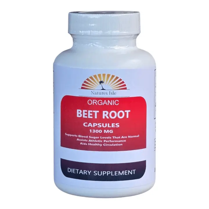 Beet Root Capsules - Organic - 1300MG Botanical Supplement Edible Dietary Supplement
