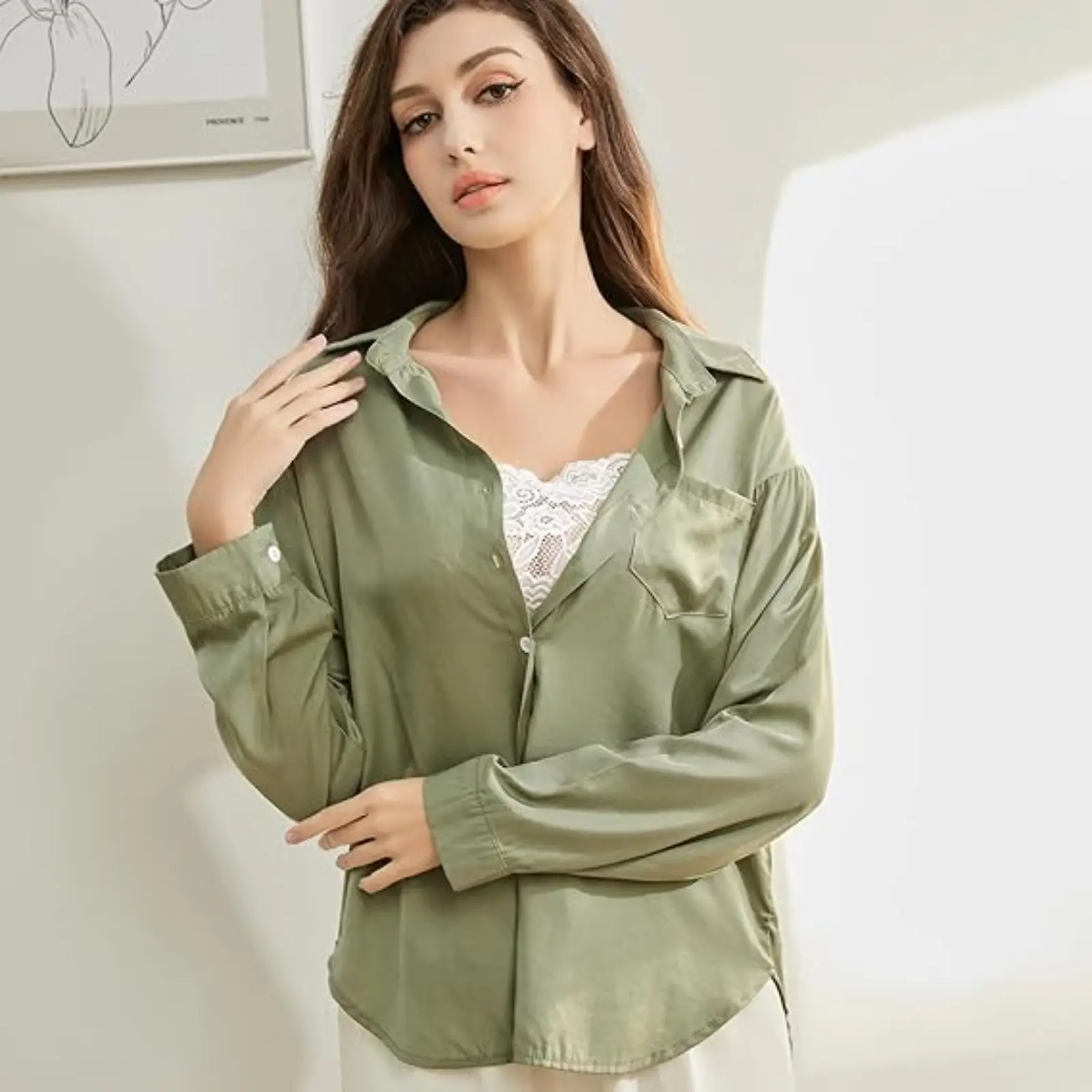 3Pcs Lady Lace Wearable Mock Camisole Bra Insert Overlay Modesty Panel Vest