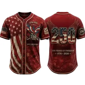 America 250th Anniversary Baseball Jersey, USA Jersey, 1776–2026 Patriotic Shirt, 4th of July Gift, Freedom Jersey