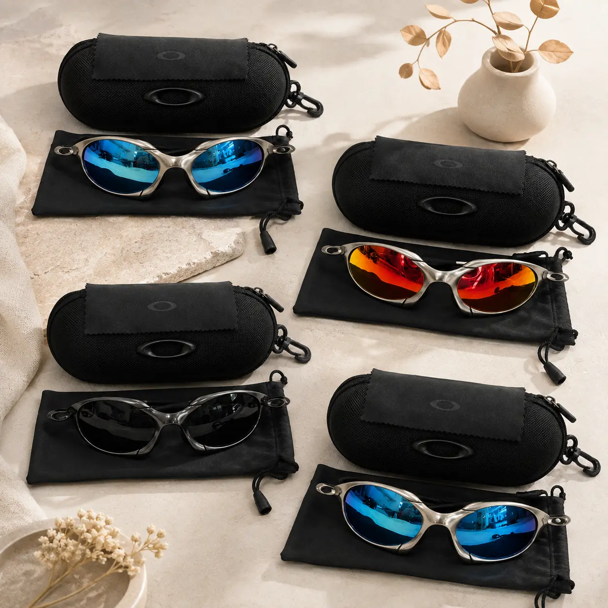 Y2K X-Metal Style Sport Sunglasses – Mirrored Wraparound Shades, Retro Outdoor Eyewear for Men & Women