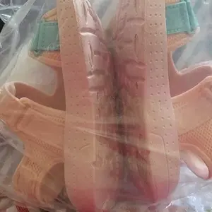 Girls' Casual Beach Sandals, Soft Bottom Sandals, Comfortable Slip-On Slippers for Summer, Lightweight & Breathable Design, Perfect for Kids Outdoor Activities