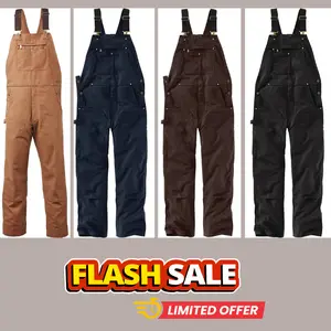 Men's Duck Bib Overalls - Versatile Design in a Stylish Color