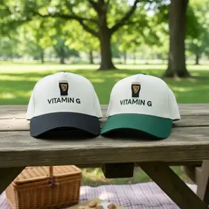 Vitamin G Embroidery Trucker Hat: Irish Shamrock Guinness Pint Embroidery Hat, St Patrick’s Day Hat, Beer Dad Hat, Irish Drinking Hat