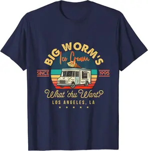 Big worms ice cream what chu want T shirt