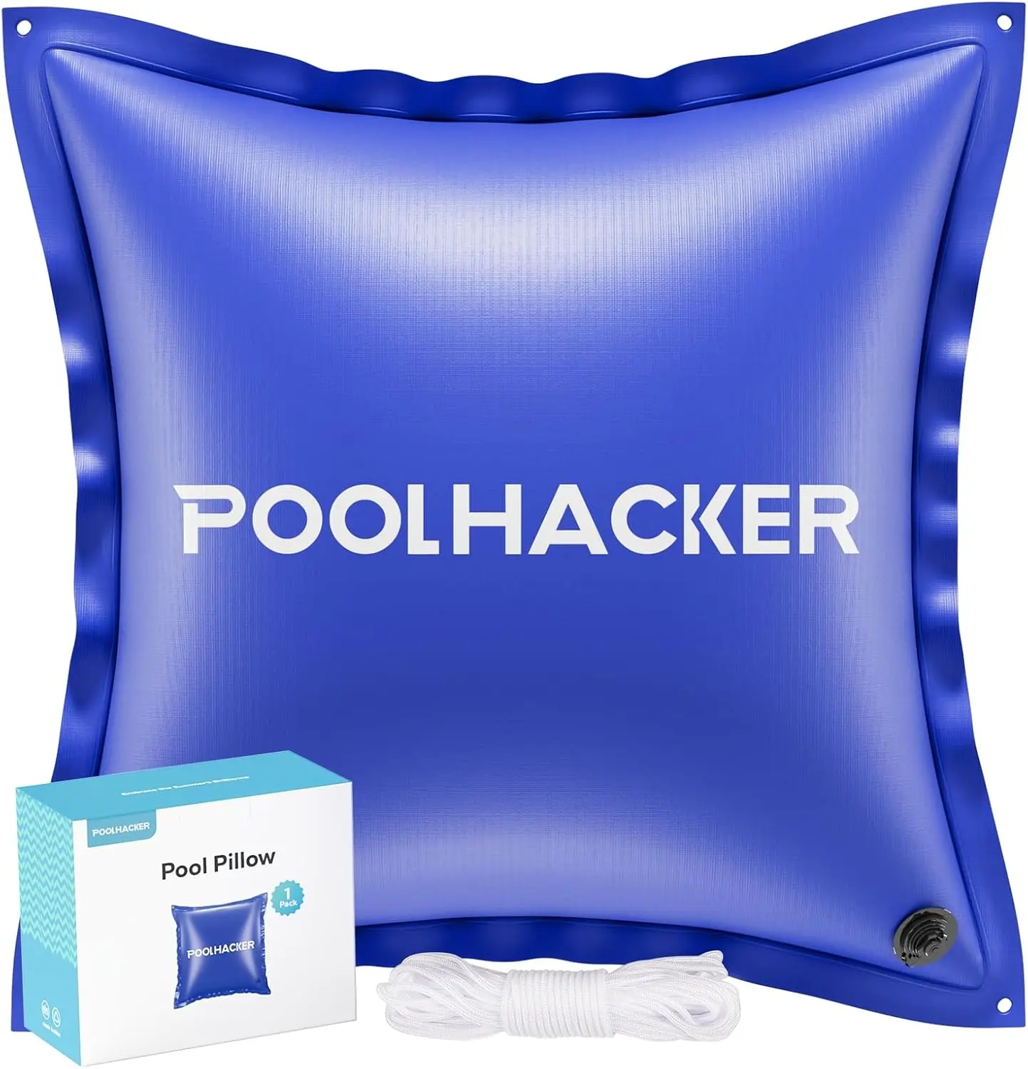 Pool Pillows for Above Ground Pools, Winterizing Ice Equalizer 0.4mm Ultra Thick Pool Cover Air Pillow for Winter, 50ft Rope Included (4x4)
