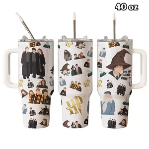 Harrry Potter Magic Wizard School Tumbler 40oz & 30oz, Classic Fantasy Movie Drinkware For Men Women, Sorting Hat Cup Gift Idea | 200326.R0013.ID03