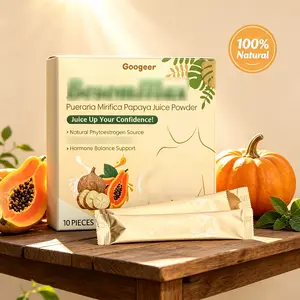 Pure Natural Papaya Instant Drink Powder Easy Brewing Daily Herbal Beverage Mix Portable Individual Pack 10 Sachets