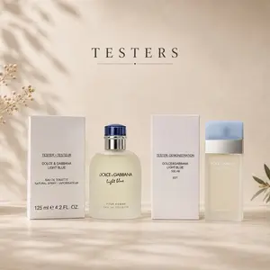 Dolce & Gabbana Light Blue Men's + Women's EDT Spray Duo Tester Bundle