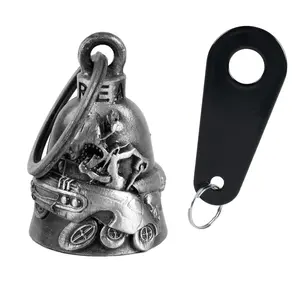 Dream Apparel Christmas/Halloween Bell, Gremlin/Guardian Motorcycle Bell/Motorcycle Key Chain for Bikers Women Men W/Hanger,Biker Bell for Riders,Good Luck Riding Bell Spirit Bell Moto Accessories
