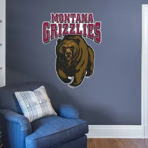 Montana Grizzlies - RealBig Logo Collection - Official NCAA - Reusable Vinyl Wall Decals