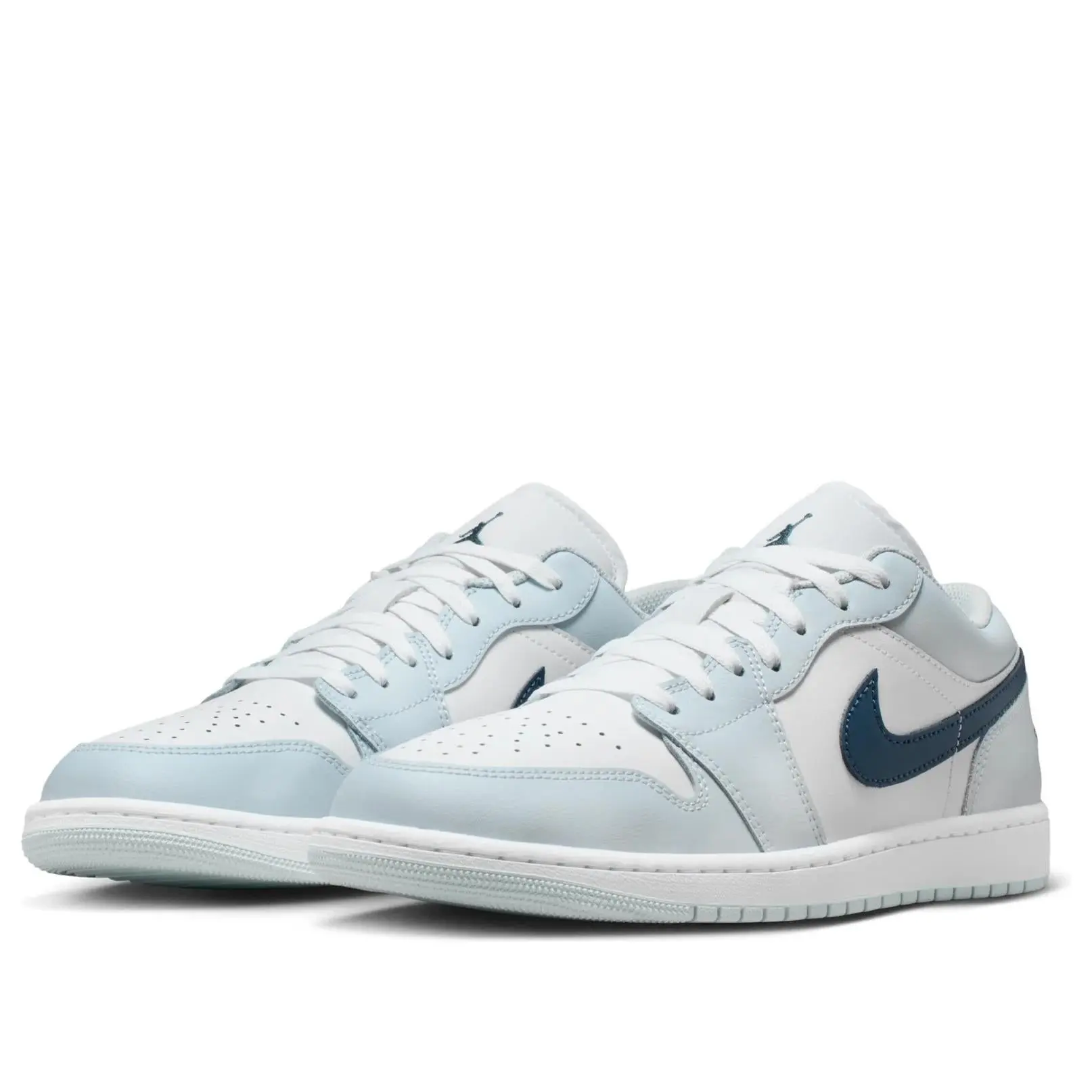 Jordan 1 Low Aura Squadron Blue Men's 553558-400 New Sneakers