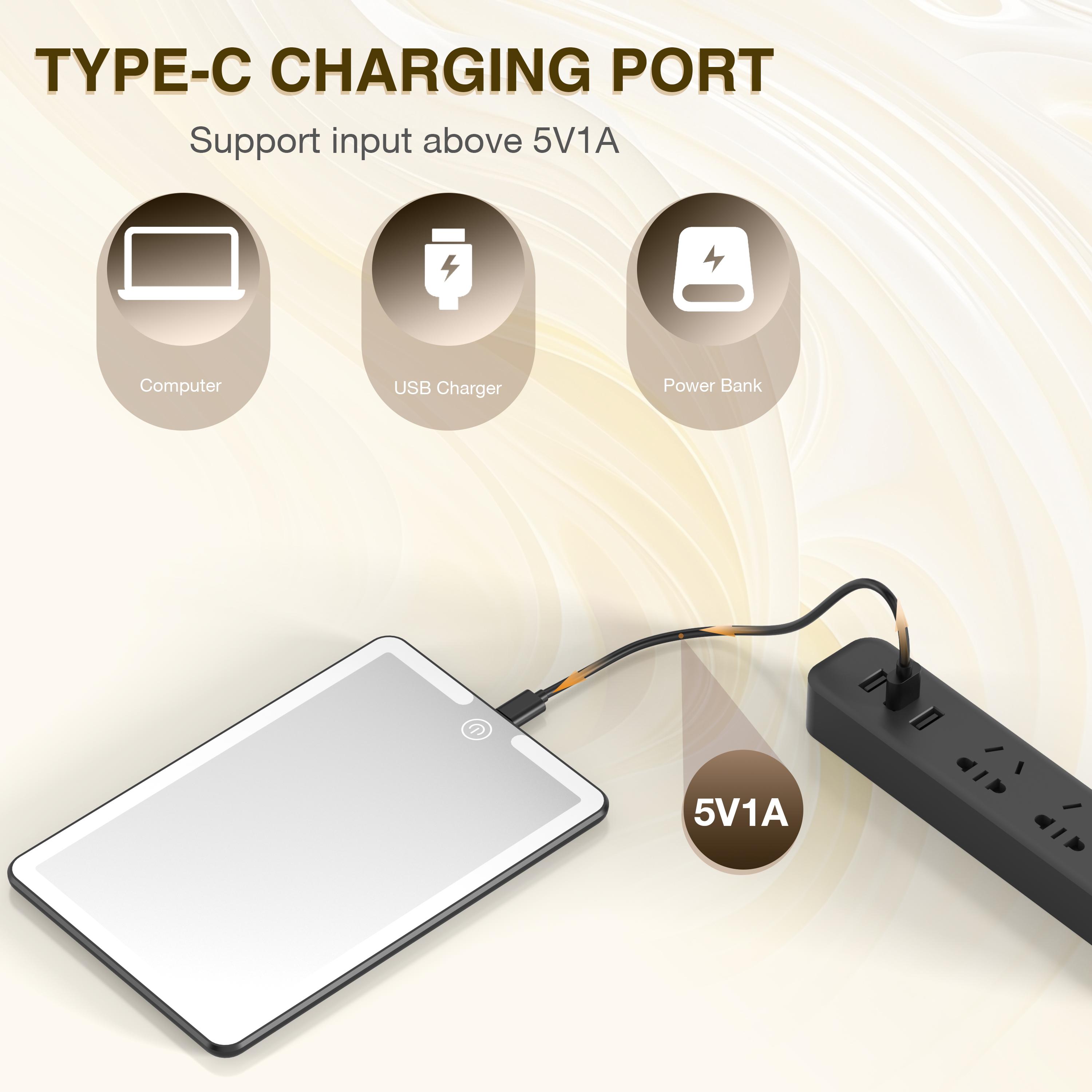 LED Car Sun Visor Makeup Mirror: Rechargeable with 3 Light Modes, Touch Dimming, and Adjustable Strap