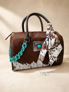 Prairie Charm Cowhide Speedy Bag