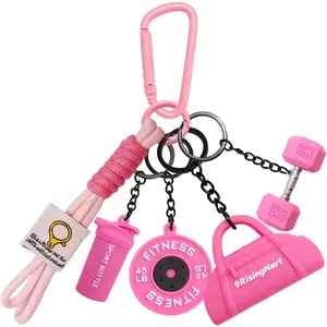 Dumbbell Keychain Set Gym Accessories for Women and Men Fitness Gifts, a Cute Mini Set for Gym Lovers & Couples