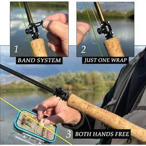 Fishing Line Holder | Holds Line While Tying Hooks & Lures | Moving Locations | Stow | Tippet Holder Prevents Line from Falling Back Down Guides