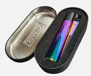 Clipper Full Metal Northern Lights with Case- 2 Colors butane gas lighter