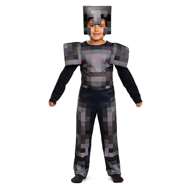 Minecraft Kid's Netherite Armor Jumpsuit Classic Costume