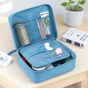 Waterproof Clear Travel Toiletry Bag, Travel Cosmetic Bags, Multi-Functional Hanging Organizer with Transparent Compartments, Lightweight & Portable for Makeup, Cosmetics, Outdoor Use, Dustproof & Moisture-Resistant, Essential Travel Accessory