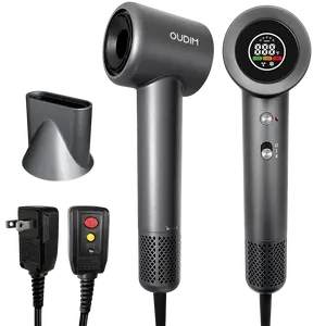 OuDim Hair Dryer with Digital Display, High Speed11000RPM, 4 Level Temperature/Speed Settings, Double air Filter, Low Noise, Lightweight