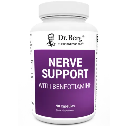 Nerve Support with Benfotiamine - 90 Capsules Edible Supplement Healthcare Fitness Dietary Optimum Vitamin