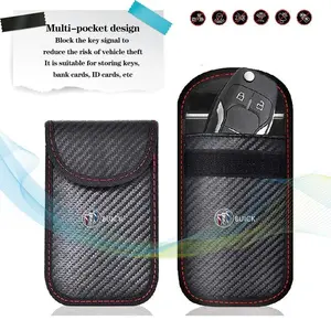 Key RFID electromagnetic shielding anti-theft bag key bag Car Key Protector For Buick Enclave Regal Lacrosse Encore Excelle Envision  Accessories
