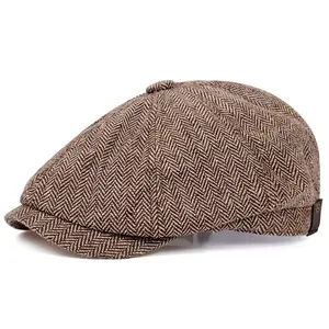 Men's Checkered Newsboy Cap, Ideal choice for Gifts