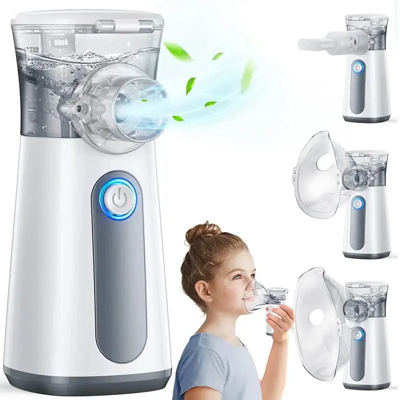 Compact Portable Nebulizer, Lightweight Auto-Cleaning Handheld Nebulizer, USB Rechargeable Nebulizer, Two Ways to Use for Adults and Children Personal Care Appliances, for Home, Office, Outdoor