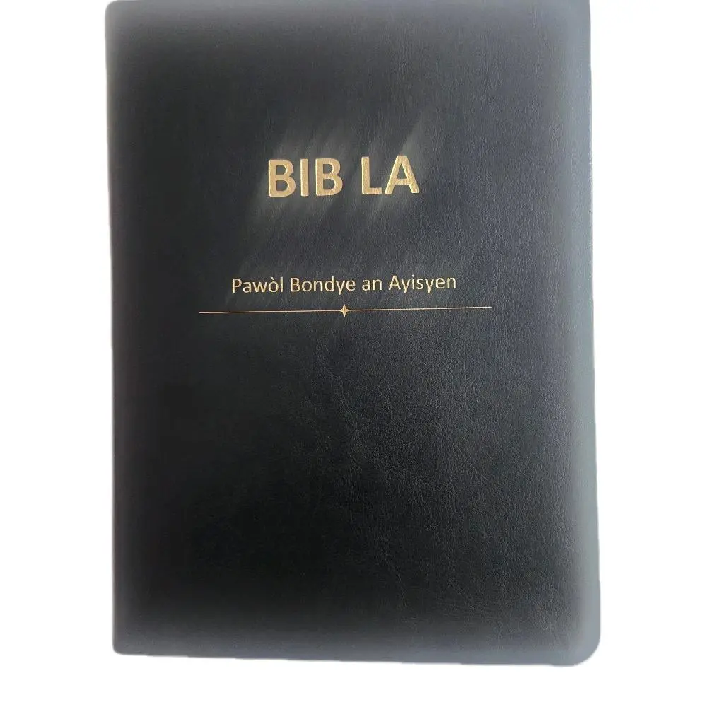 Gros Bib La - La Sainte Bible en Créole 1950 - 7022975995309410053 - 12 Points - Red Jesus Words - Color Maps - Annual Reading Plan