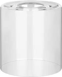 1 Pack Clear Glass Shade Cylinder, Glass Lamp Shade Replacement Shade for Pendant light, Floor lamp, Desk lamp, Wall Sconces and Bathroom Light Fixtures