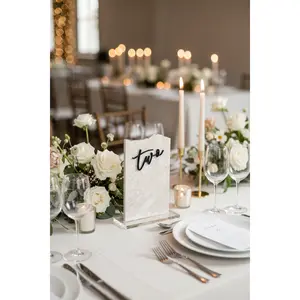 3D Marble Stone Table Numbers