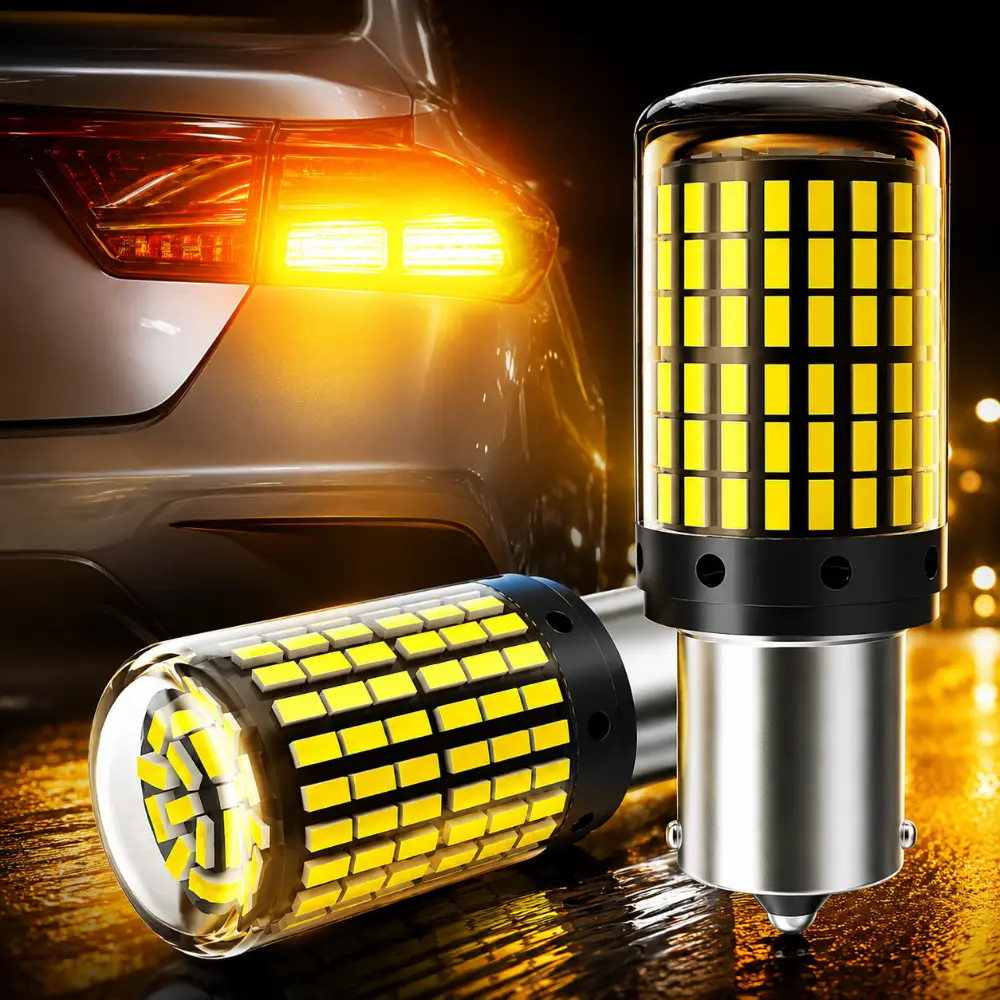 2PCS T20 LED Multi-Function Car Lights - Decoded Anti-Flicker No Hyperflash, 6000K White, Compatible with 1156/1157/3157/7440/7443, for Brake/Turn Signal/Reverse, Universal Truck Pickup Offroad Accessories Led Offroad Lights