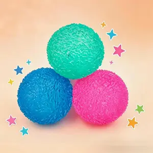 Crystal Mochi Squishy Ball - Soft Textured Squeeze Toy, Handmade TPR Stress Relief Fidget for Kids & Adults, Perfect Gift