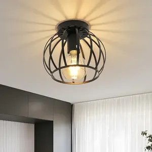 Iron Art Ceiling Light, Mini Pendant Lamp, Modern Recessed Light, E27 Base, Suitable for Hallway, Kitchen, Entryway, Dining Room, Corridor, Ceiling Lighting