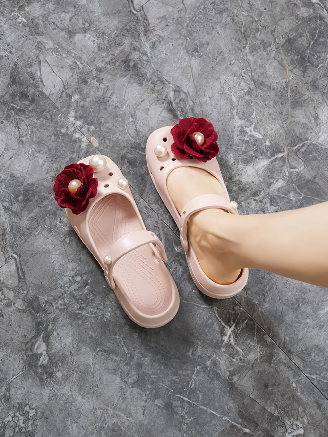 Minimalist Ballet Flat Slip-On Shoes, Eva Material, Less Than Ankle Height, Fashion Style, Solid Pattern, All Seasons Wear, Women