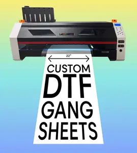 DTF Gang Sheet, Wholesale Gang, Bulk DTF Sheets, Custom DTF Transfers, Ready To Press, Direct to Film Transfer, Personalized Heat Print