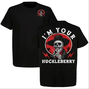 Doc Holliday Collection: "I’m Your Huckleberry" T-Shirt, Tombstone Movie Shirt, Perfect for Tombstone Fans, Full Size, Full Color
