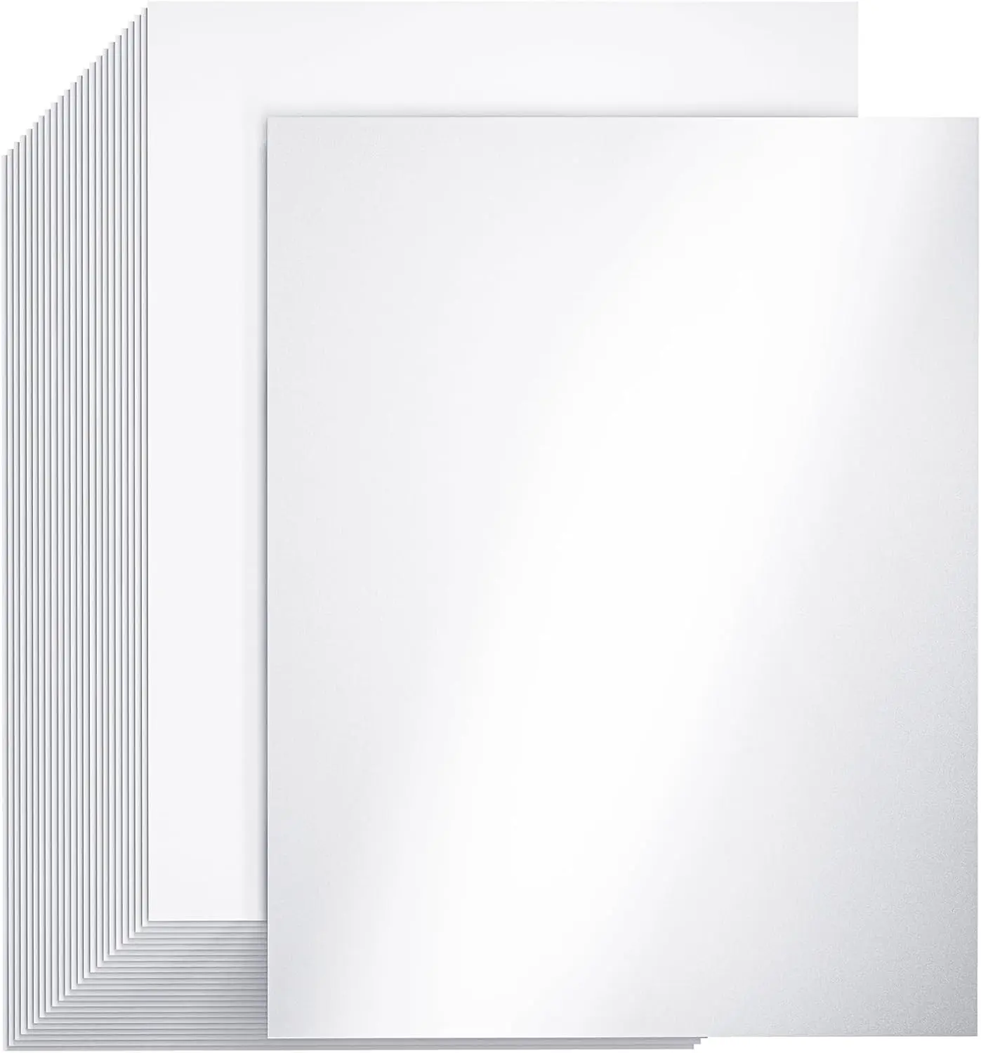 CreGear Shimmer Cardstock Printer Paper, 8.5x11 in, 78lb/210gsm Glossy Card Stock, Premium Pearl Double-Sided Glossy Paper for DIY Crafts, Christmas Card Making